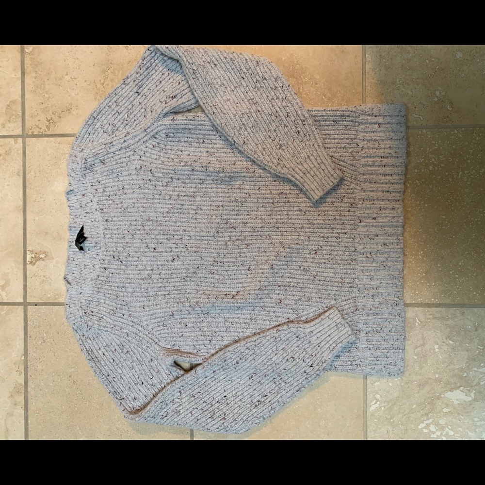 Ann Taylor gray with red flecks sweater